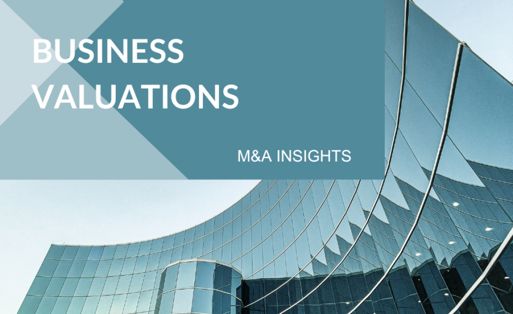 Image showing a building and cover text of business valuations